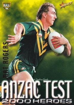 2000 Select - Anzac Test Heroes #A7 Mat Rogers Front